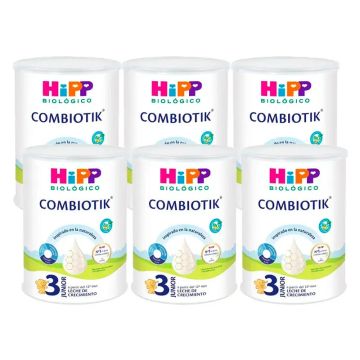 Hipp Combiotik 3, Leche de Crecimiento, Pack 6 x 800 gr