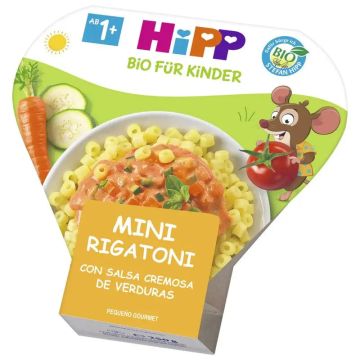 Hipp Mini Rigatoni Con Salsa Cremosa De Verduras Bio, 250 G