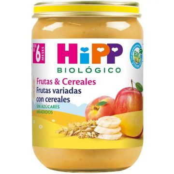 Hipp Bio Tarrito De Frutas Variadas Con Cereales, 190 G