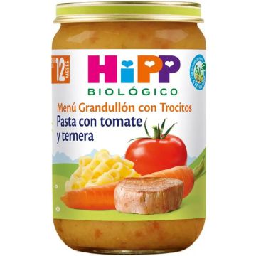 Hipp Bio Tarrito De Pasta Con Tomate Y Ternera, 200 G