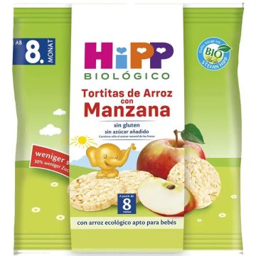 Hipp Bio Tortitas De Arroz Con Manzana, 30gr