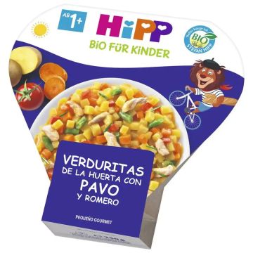 Hipp Bio Verduritas De La Huerta Con Pavo Y Romero, 250 G