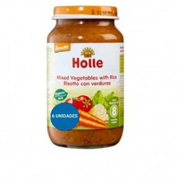 Holle Tarrito Verduras Variadas Con Arroz, 6 Unidades