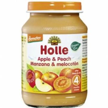Holle Tarrito Manzana Y Melocoton 4Meses 190G Demeter