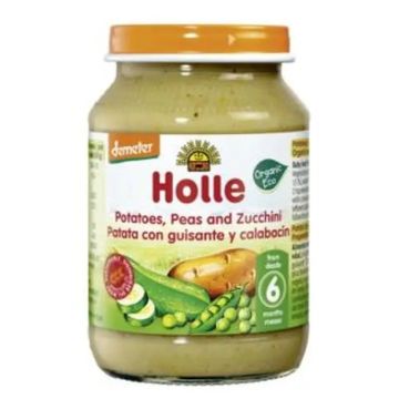 Holle Tarrito Patata Guisantes Y Calabacin 6Meses 190Gr.