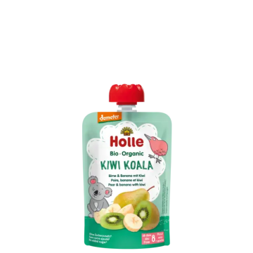 Holle Pouche de Pera, Plátano y Kiwi, 100 gr