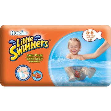 Huggies Pañal Little Swimmers Talla 5-6 (12-18 Kg), 11 Unidades