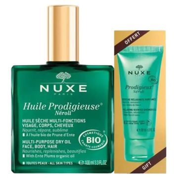 Nuxe Huile Prodigieuse Néroli 100ml + Prodigieux Néroli Gel de Ducha 30ml DEREGALO