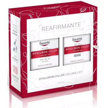 Eucerin Hyaluron Filler Crema de Día Facial Piel Seca 50ml + Crema de NocheFacial 50ml Volume-Lift