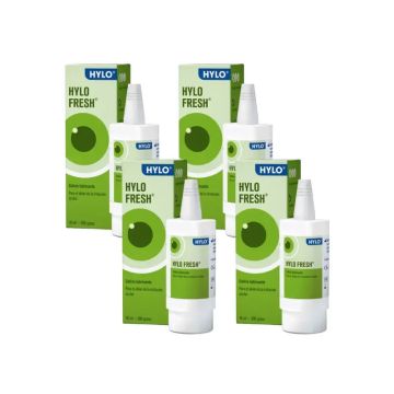 Hylo Fresh Colirio 10 ml, Pack de 4