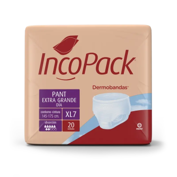 Incopack Pant Absorbente Día Talla Extra Grande , 80 unidades