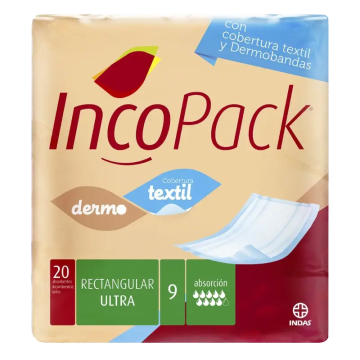 Incopack Absorbente Rectangular Ultra Super Noche , 80 unidades