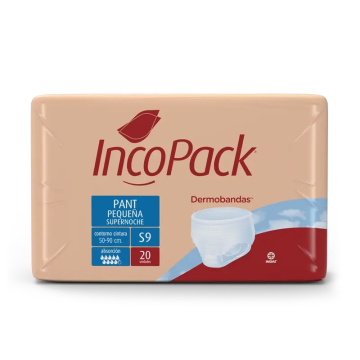 Incopack Pant Absorbente Supernoche Talla Pequeña , 80 unidades