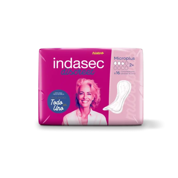 Indasec Discreet Compresa Incontinencia Micro Plus , 16 unidades