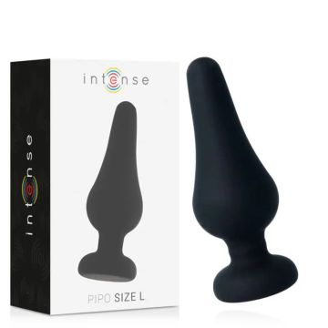 Intense Anal Toys Anal Plug Pipo L Silicone Negro 13 Cm
