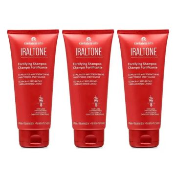 Iraltone Champú Fortificante, Pack 3 x 200 ml