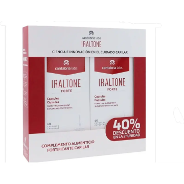 Iraltone Duplo Forte Tratamiento Anticaída, 120 cápsulas