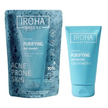 Iroha Nature Oily Skin Limpiador Purificante Antiimperfecciones , 150 ml