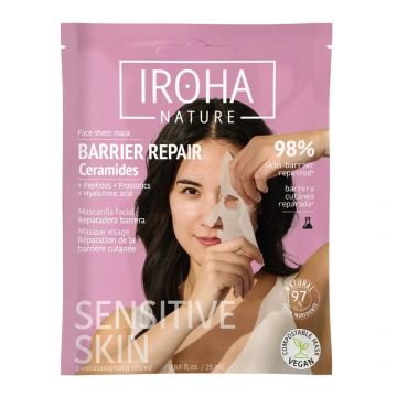 Iroha Nature Sensitive Skin Mascarilla Reparadora Barrera Ceramidas , 25 ml