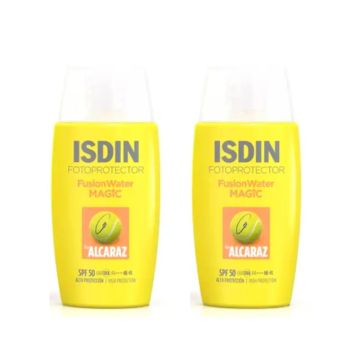 Isdin Fotoprotector Duplo Fotoprotector Fusion Water Magic By Alcaraz Spf50, 2 x50 Ml