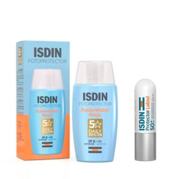 Isdin Fotoprotector Fusion Water Magic Spf 50+ Fotoprotector 50 Ml + IsdinProtector Labial Spf50+ 4 Gr