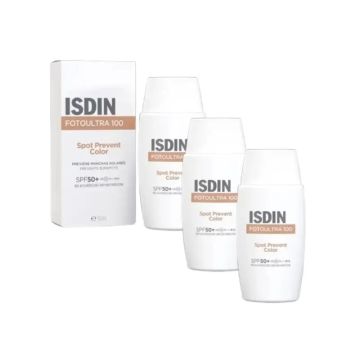 Isdin Fotoprotector Fotoultra 100 Spot Prevent Color Spf50+, 3X50 Ml