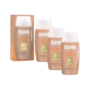 Isdin Fotoprotector Fusion Water Color Medium Spf 50, 3X50 Ml
