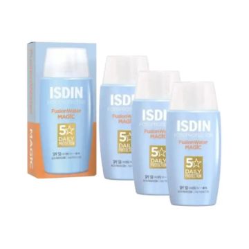 Isdin Fotoprotector Fusion Water Magic Fotoprotector Spf 50, 3X50 Ml