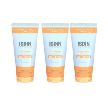Isdin Fotoprotector Gel Crema Spf 50+, 3X250 Ml