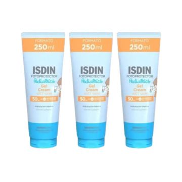 Isdin Fotoprotector Pediatrics Wet Skin Gel Crema Spf 50+, 3X250 Ml