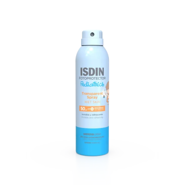 Isdin Fotoprotector Spray Pedriático Transparente Wet Skin Spf 50 250 Ml