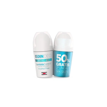 Isdin Lambda Control Duplo Desodorante Roll-On Emulsión Sin Alcohol 2 x 50 Ml