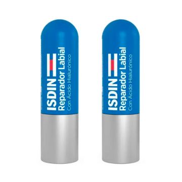Isdin Reparador Labial Stick, Pack 2 x 4 gr