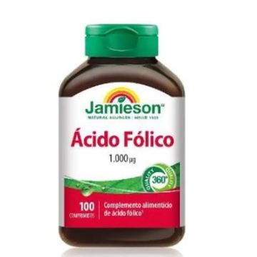 Jamieson Acido Folico 1000Mcg , 100 comprimidos