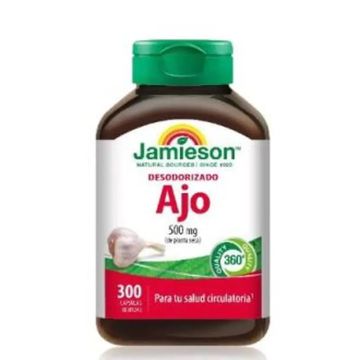 Jamieson Ajo Desodorizado 500Mg , 300 capsulas