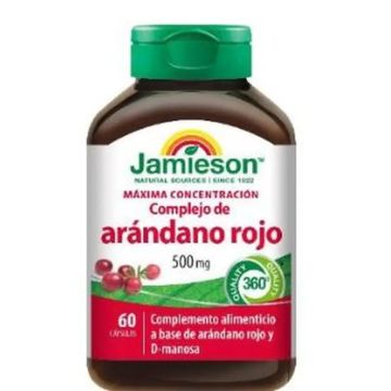 Jamieson Arandano Rojo 500Mg , 60 capsulas