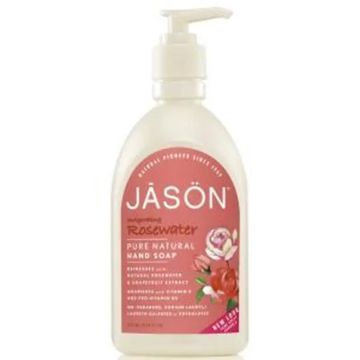 Jason Satin Soap Jabon De Manos Agua De Rosas 473Ml.