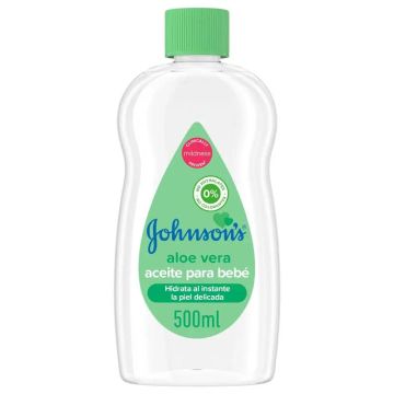 Johnson'S Baby Aloe Vera Aceite, Hidrata y Nutre Al Instante, 500 ml