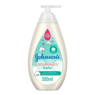 Johnson's Baby Gel de Baño Cottontouch, para Bebés y Recién Nacidos, Piel Fina yDelicada, con Algodón Puro, 500 ml