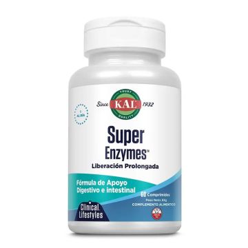 Kal Super Enzymes 60 Comp Accion Prolongada 60 Comprimidos