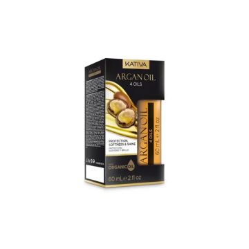 Kativa Argan Oil Aceite Cabello 4 Oils X 60 Ml , 60 ml