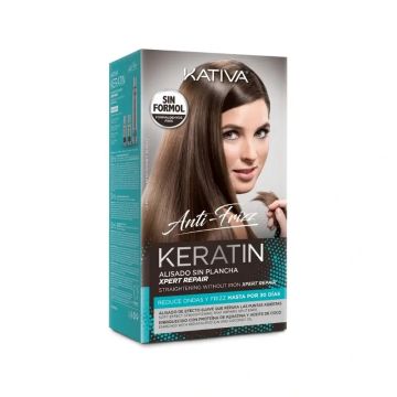 Kativa Keratin Alisado Sin Plancha Xpert Repair , 1 pack