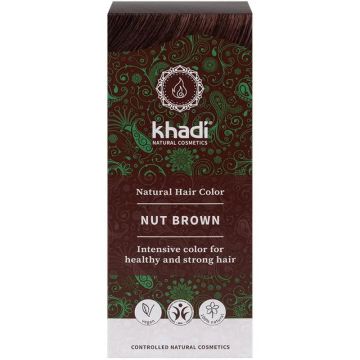 Khadi Herbal Color Castaño Avellana , 100 gr