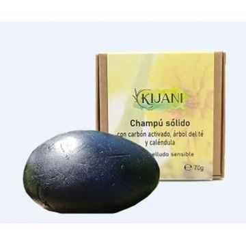Kijani Champu Solido Cabello Sensible Carbon Activado 70G