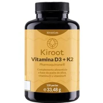 Kiroot Vitamina D3+K2 120Perlas.