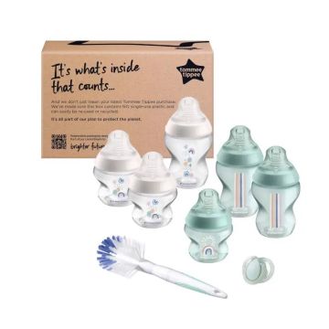 Tomme Tippee Kit Biberones Recién Nacido CTN Blanco/ Verde