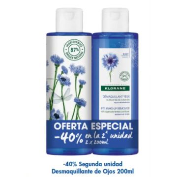 Klorane Aciano Desmaquillante de Ojos Pack Duo 2X200 ml