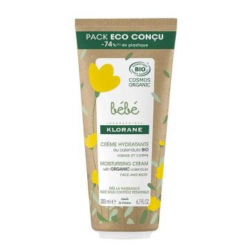 Klorane Crema Hidratante Certificada Bio A La Caléndua - Cara Y Cuerpo - Bebé ,200 ml