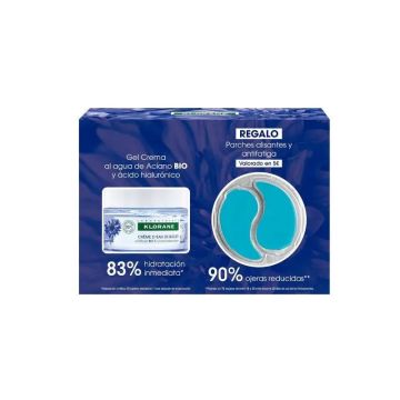 Klorane Gel Crema Al Agua De Aciano Bio Y Ácido Hialurónico 50 Ml + RegaloParches Alisantes Y Antifatiga Al Aciano