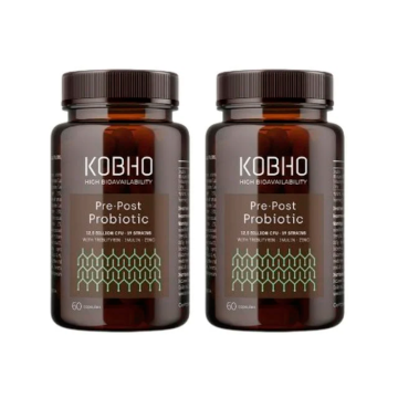 Kobho Labs Duplo Suplemento Pre- Post- Probiótico, 2 x 3 x 60 cápsulas